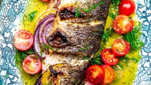 Whole Roasted Branzino: Mediterranean Delicacy on Your Plate